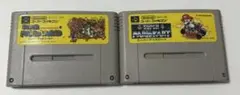 【動作未確認】【2本セット】スーパーマリオワールド／スーパーマリオカート