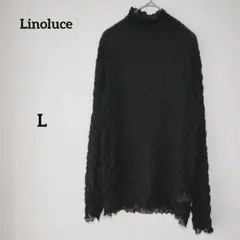 Linoluce リノルーセ 長袖 Tシャツ ハイネック シアー メロウ L