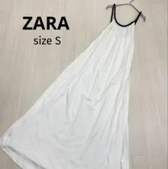 ◆ ZARA ザラ ギャザー キャミソール ロング ワンピース S