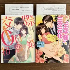 交際0日初恋婚／私の”王子様“が三次元化したのですが　２冊セット ＴＬ小説