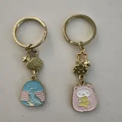 すみっコぐらし　キーホルダー　しろくま　とかげ