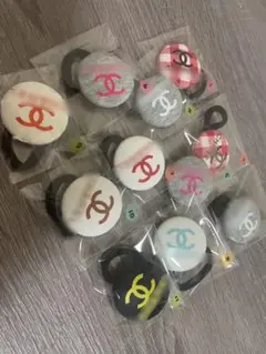 ロゴ入りくるみヘアゴムcc