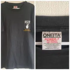 ©1996年　オニータ　裾袖シングルステッチ　ヴィンテージ黒Tシャツ