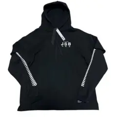 未使用タグ付 3代目J.S.B. プルオーバーパーカー M ブラック クロス