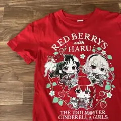 ミニッチュアイドルマスターシンデレラガールズ Tシャツ レッドベリィズwith晴