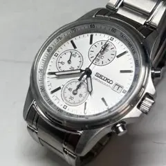 SEIKO 7T92-0BA0 セイコー クロノグラフ 腕時計 シルバー