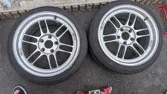 RPF1 17インチ　114.3 8J+45 4本セット Amazon.com: Enkei RPF1 17x8 5x114.3 45mm Matte Black Wheels