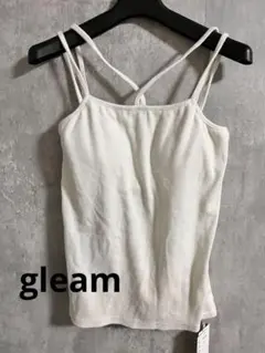 gleam パッド付きキャミソール　タンクトップ　タグ付き　　未使用
