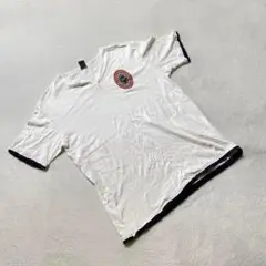field/dream Tシャツ 白 Vネック 半袖 刺繍 XLサイズ シンプル