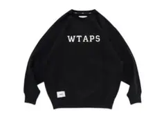 WTAPS 25SS ACADEMY SWEATER COTTON ブラックS