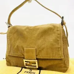 超高級•美品✨FENDI ショルダーバッグ 肩掛け マンマバケット コーデュロイ