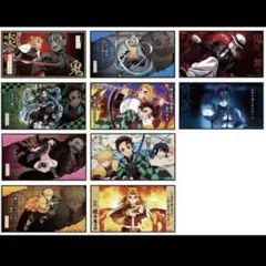 ミニ屏風コレクション2 全10種　コンプリートセット　猗窩座　鬼舞辻無惨　煉獄