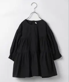 130｜GLOBAL WORK ティアードブラウス 黒 美品
