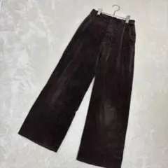 SCOOP ブラウンパンツ　レディース　スラックス　Mサイズ　日本製