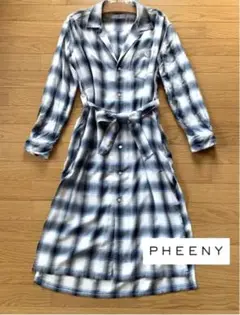 ◉pheenyチェックシャツ