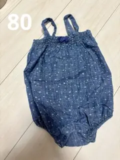 【美品】babyGap 星柄ロンパース 80