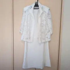 FROHLICH ホワイトレースジャケット＆スカートセットアップ