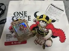 ONE PIECE DAY 来場者特典　＋エース　刺繍フライトタグキーホルダー