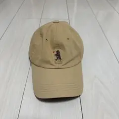 男女兼用　ブラウン　キャップ　ロゴ