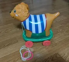 犬型おもちゃ 引き紐付き