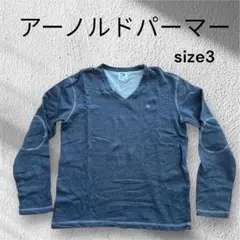 美品　アーノルドパーマー Vネック長袖カットソー size3