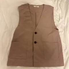 le collis ルコリ ベスト ジレ ベージュ