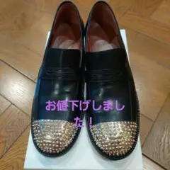 アルフレッドバニスター⭐スタッズ付き黒ローファー37サイズ美品