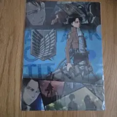 【非売品⭐未開封】進撃の巨人　どん兵衛　リヴァイ　A4クリアファイル