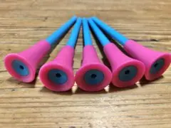 ロングゴルフティー ピンク×水色5本