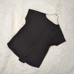 Belta attrice 半袖カットソー　背面ファスナー　レーヨン素材　M〜L