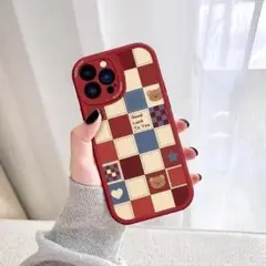 ✨ パッチワーク風 くま柄 iPhone 16 Plus ケース ソフトケース