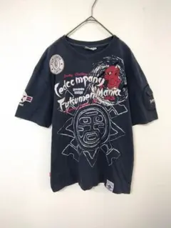 希少　テッドマン　カカオ　コラボ商品　Tシャツ　メンズM　ネイビー　綿100％