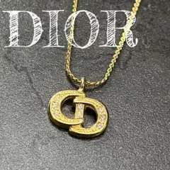 christian dior ネックレス ペンダント ゴールド ラインストーン
