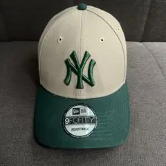 NEW ERA 9FORTY キャップ ベージュ/グリーン