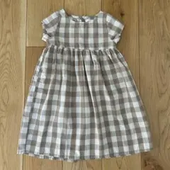 PAIR MANON 半袖チェックワンピース 90