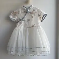 [美品]チャイナ風ワンピース 90cm 女の子用