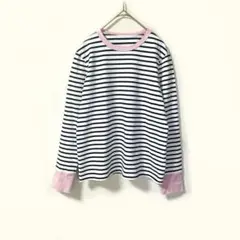 ほぼ未使用✨ TREFLE +1半長袖 カットソー Tシャツ ボーダー