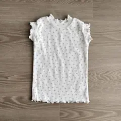韓国子供服　Aosta カメリアTシャツ　小花柄　M