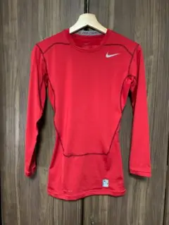 Nike Pro Combat 長袖シャツ 赤 サイズM