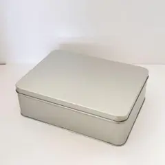 金属缶 長方形 ブリキ缶 ブリキの箱 収納ケース 容器 レター パーティ