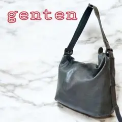 genten　レザー　ショルダーバッグ