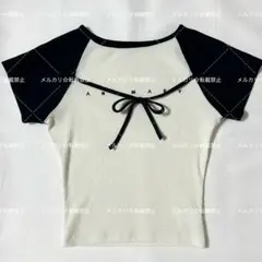 andmary　Alma ribbon tops　ivory
