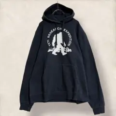 ポートアンドカンパニー スウェット パーカー M フード ブラック 1625