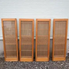 建具　格子　書院欄間　2枚組　すりガラス付き(おまけ) m96039224035_1.jpg?1728959037
