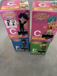 ドラゴンボール一番くじ Cブルマ Fマイ E天津飯 Cランチ黒髪(箱のみ開封済み