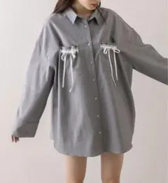 リボンポケットBIGシャツ