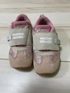 アシックス　asics キッズシューズ 花柄 ミニー・マウス　17cm