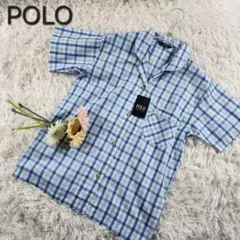 新品【POLO】ポロ POLOBCS カイタックファミリー チェック半袖シャツM