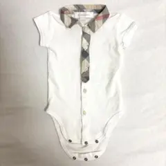 【美品】バーバリー　半袖ロンパース　1M（54㎝）
