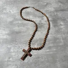 【00s_Archive】Wood Rosario Necklace平成グランジ